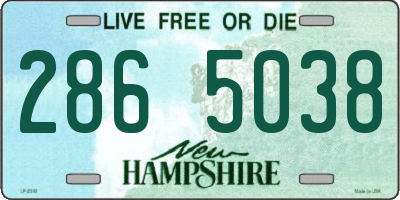 NH license plate 2865038