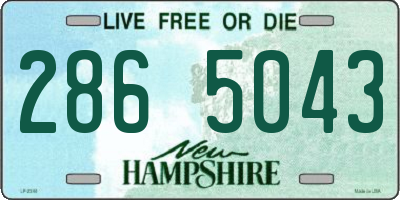 NH license plate 2865043