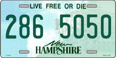 NH license plate 2865050