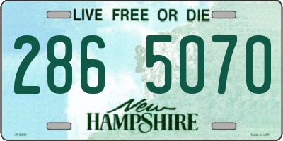 NH license plate 2865070
