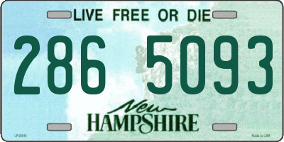 NH license plate 2865093