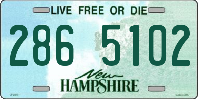 NH license plate 2865102
