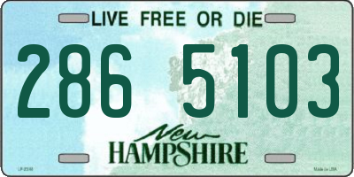 NH license plate 2865103
