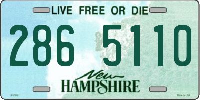 NH license plate 2865110