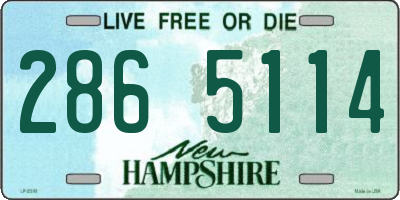 NH license plate 2865114