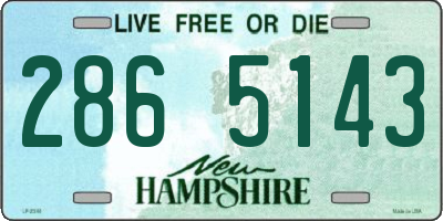 NH license plate 2865143
