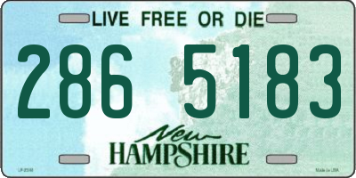 NH license plate 2865183