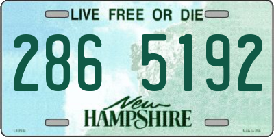 NH license plate 2865192