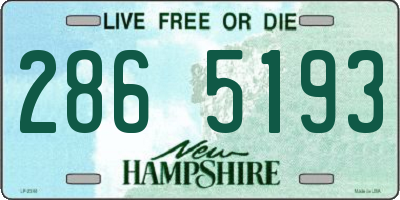 NH license plate 2865193