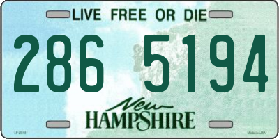 NH license plate 2865194