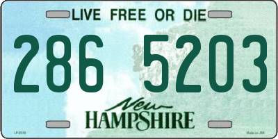 NH license plate 2865203