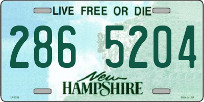 NH license plate 2865204