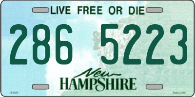 NH license plate 2865223