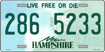 NH license plate 2865233