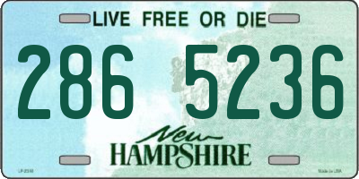 NH license plate 2865236
