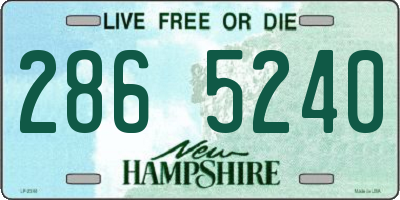 NH license plate 2865240
