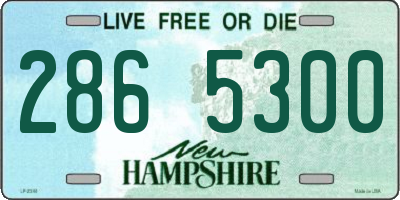 NH license plate 2865300