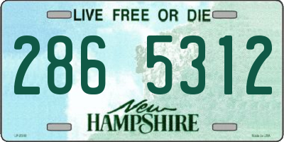 NH license plate 2865312