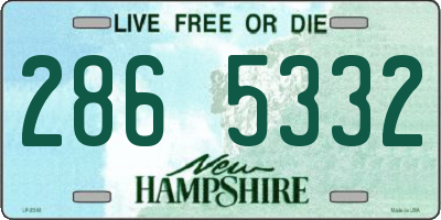 NH license plate 2865332