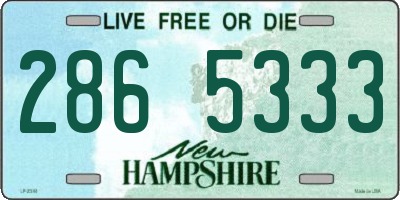 NH license plate 2865333