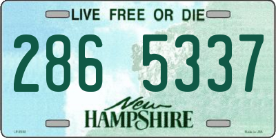 NH license plate 2865337