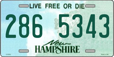 NH license plate 2865343