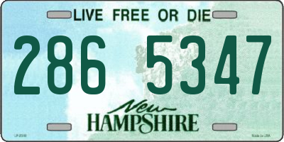 NH license plate 2865347