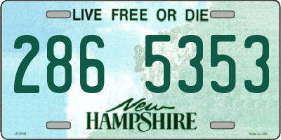 NH license plate 2865353