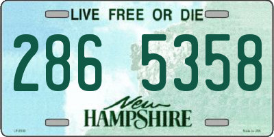 NH license plate 2865358