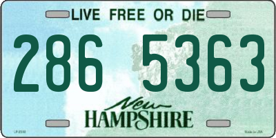 NH license plate 2865363