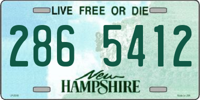 NH license plate 2865412