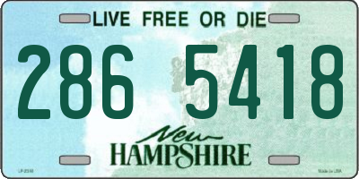 NH license plate 2865418