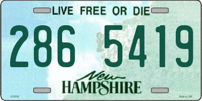 NH license plate 2865419