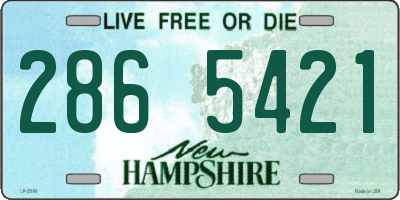 NH license plate 2865421