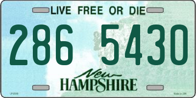 NH license plate 2865430