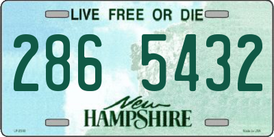 NH license plate 2865432