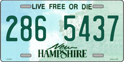 NH license plate 2865437