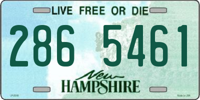 NH license plate 2865461