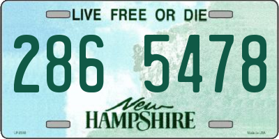 NH license plate 2865478
