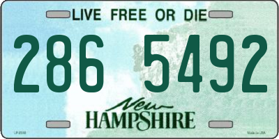 NH license plate 2865492