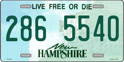 NH license plate 2865540