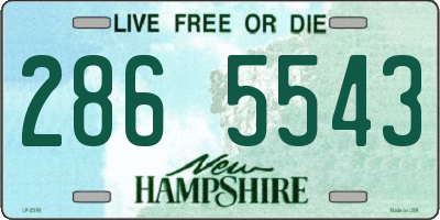 NH license plate 2865543