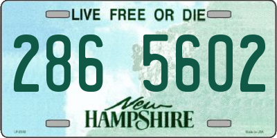 NH license plate 2865602