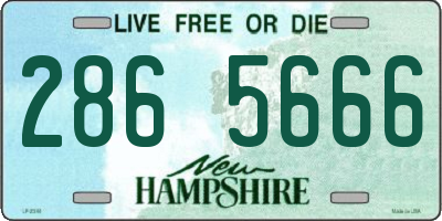 NH license plate 2865666
