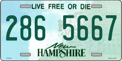NH license plate 2865667
