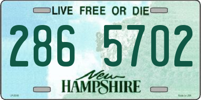 NH license plate 2865702