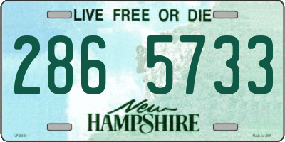 NH license plate 2865733