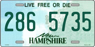 NH license plate 2865735