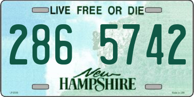 NH license plate 2865742