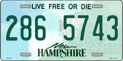 NH license plate 2865743